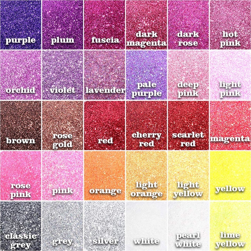 YGDZ Fine Glitter, YGDZ 300g 60 Colors Extra Fine Craft Resin Glitter Packs, for Tumblers Festival Decoration, Eyeshadow Makeup Nail Art Body Face Glitter, 5g Each Bag - Image 4